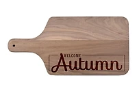 Walnut Wood Welcome Autumn Cutting Board