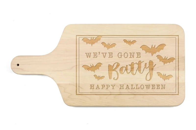 Maple Gone Batty Halloween Cutting Board