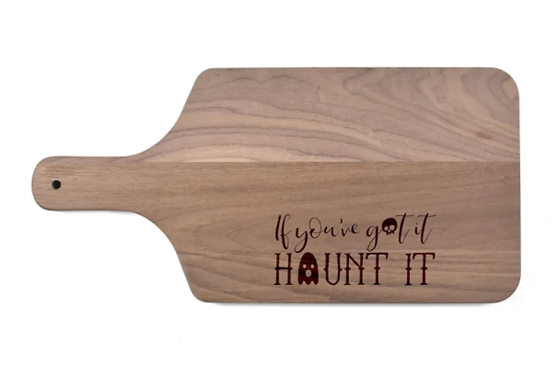Walnut Haunt It Halloween Cutting Board