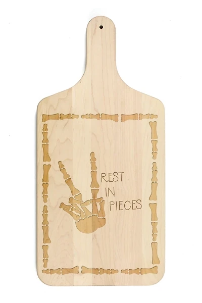 Maple Rest in Pieces Halloween Cutting Board