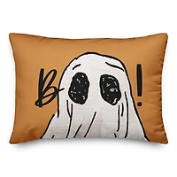 Boo! Ghost Halloween Throw Pillow