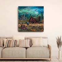 Haunted Farm Canvas Art Print, 40x40