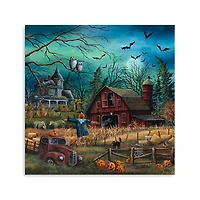 Haunted Farm Canvas Art Print, 40x40