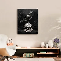 Skull & Raven Canvas Art Print, 24x30