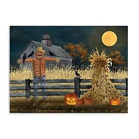 Full Moon Scarecrow Canvas Art Print
