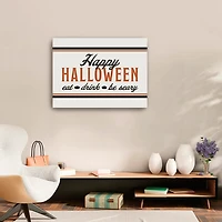 Be Scary Halloween Canvas Art Print, 24x32