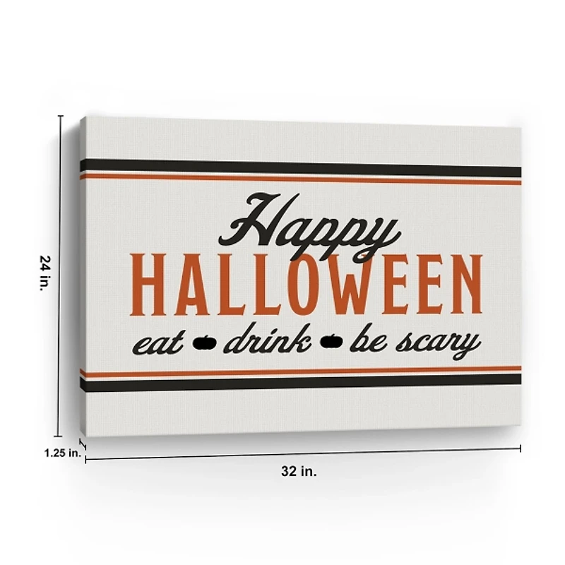 Be Scary Halloween Canvas Art Print, 24x32