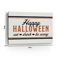 Be Scary Halloween Canvas Art Print, 24x32