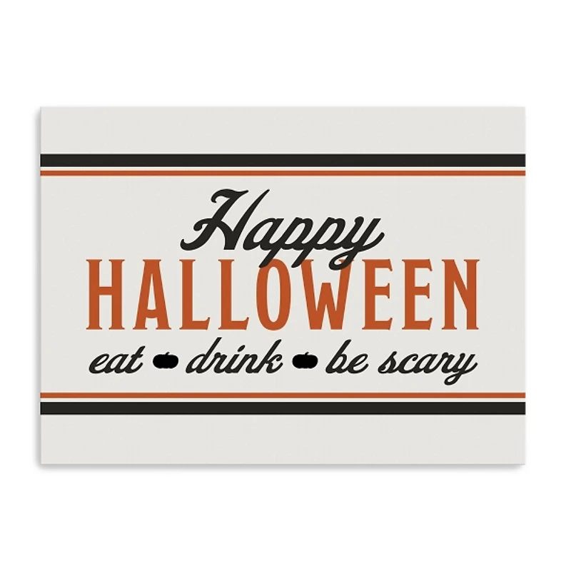 Be Scary Halloween Canvas Art Print, 24x32