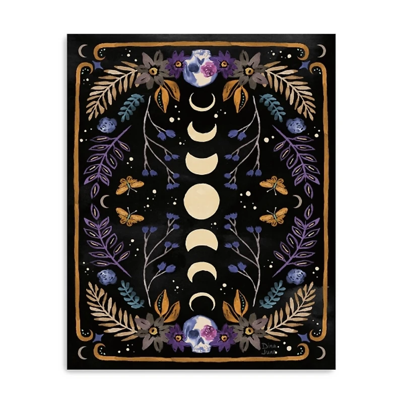 Mystical Moon Phases Canvas Art Print