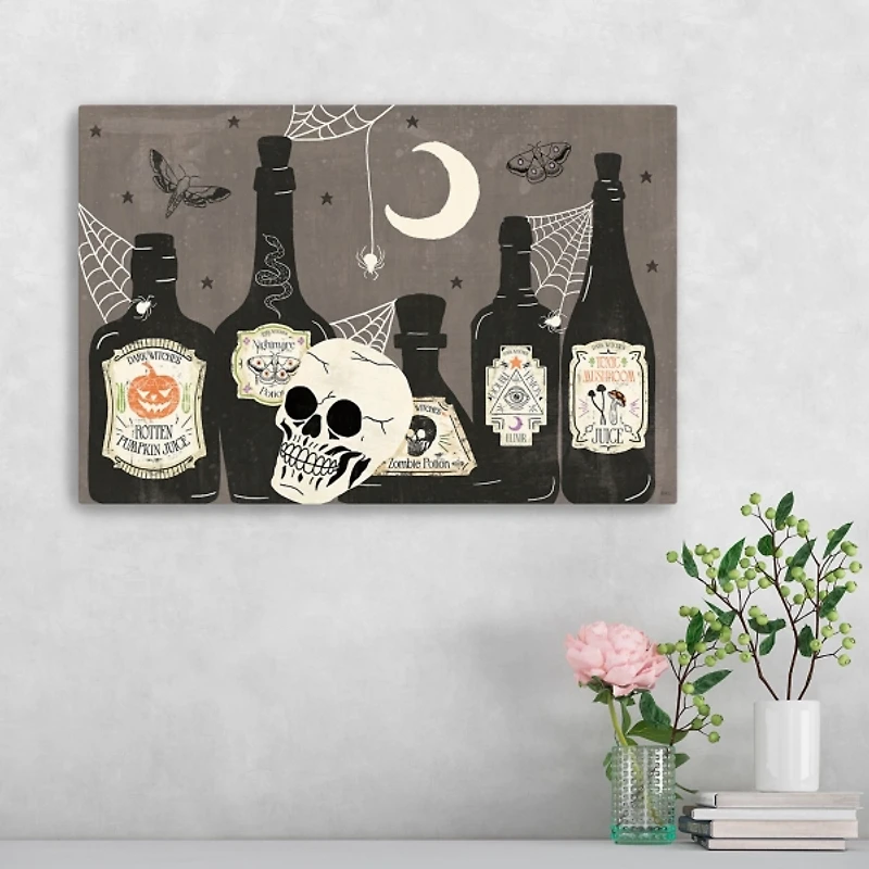 Apothecary Bottles Canvas Art Print