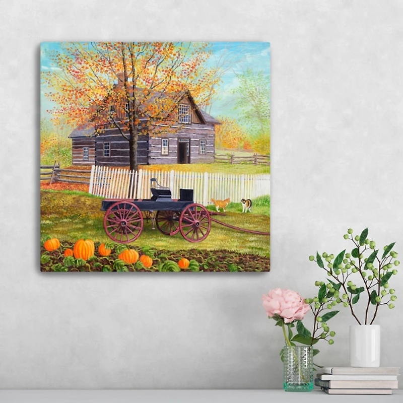 A Day on the Farm Canvas Art Print