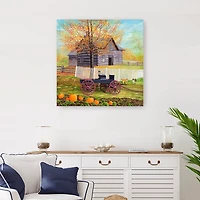 A Day on the Farm Canvas Art Print, 30x30