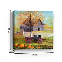A Day on the Farm Canvas Art Print, 30x30