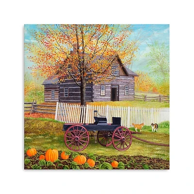 A Day on the Farm Canvas Art Print, 30x30
