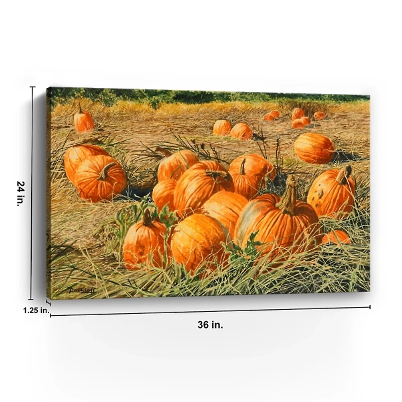 Pumpkin Harvest Canvas Art Print