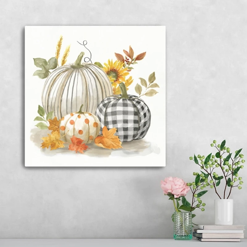 Pumpkin Décor I Canvas Art Print