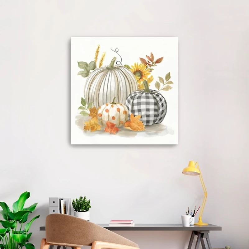 Pumpkin Décor I Canvas Art Print, 30x30