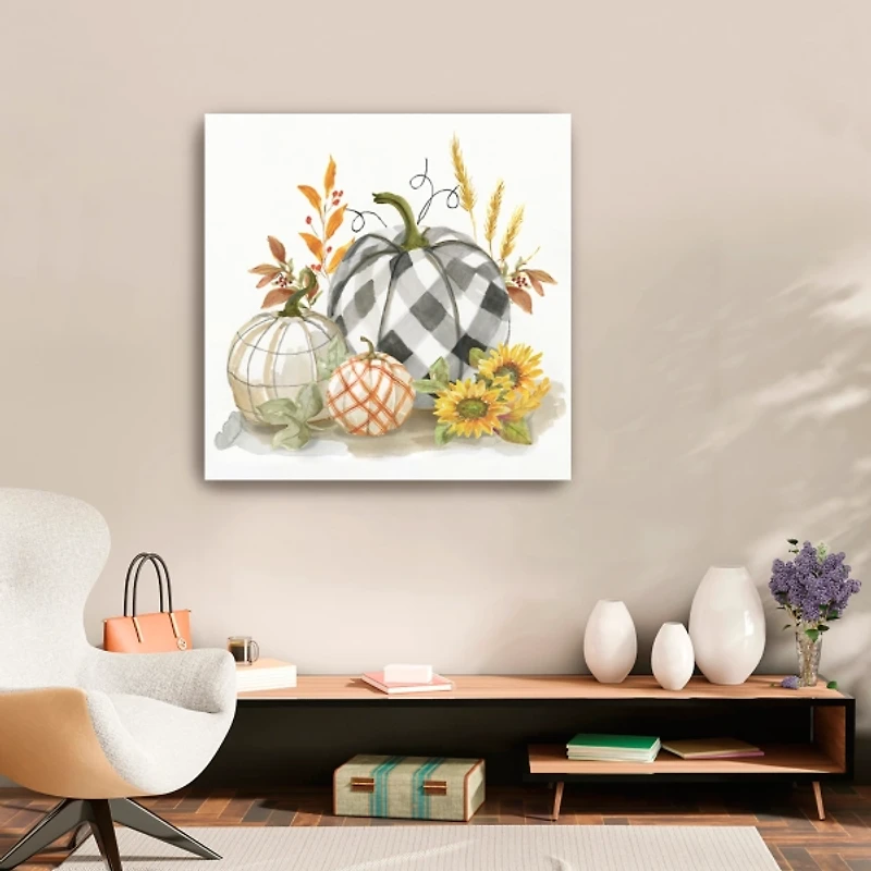 Pumpkin Décor II Canvas Art Print, 30x30