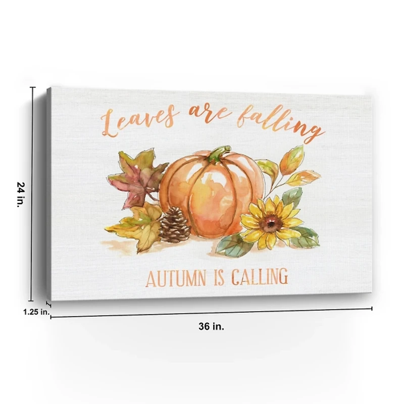 Autumn is Calling Canvas Art Print, 24x36
