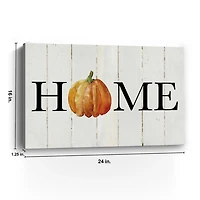 Home Pumpkin Canvas Art Print, 16x20