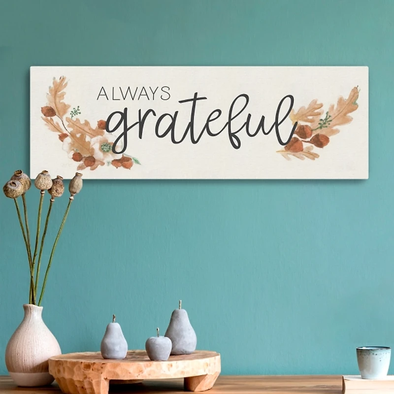 Always Grateful Canvas Art Print
