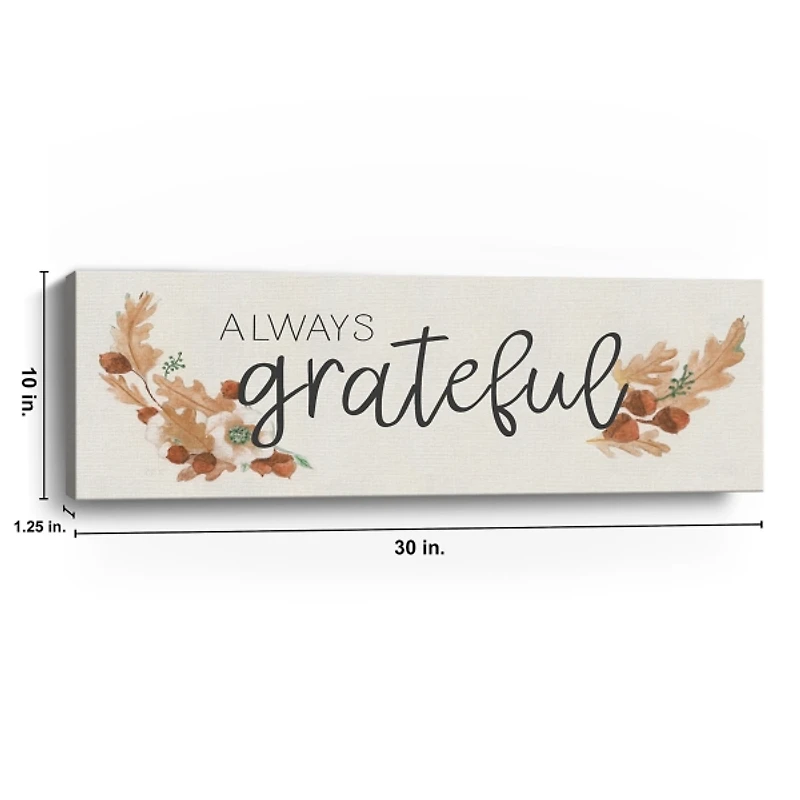 Always Grateful Canvas Art Print