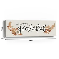 Always Grateful Canvas Art Print