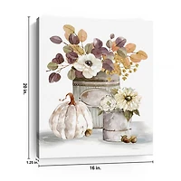 Fall Florals Canvas Art Print, 16x20 in.
