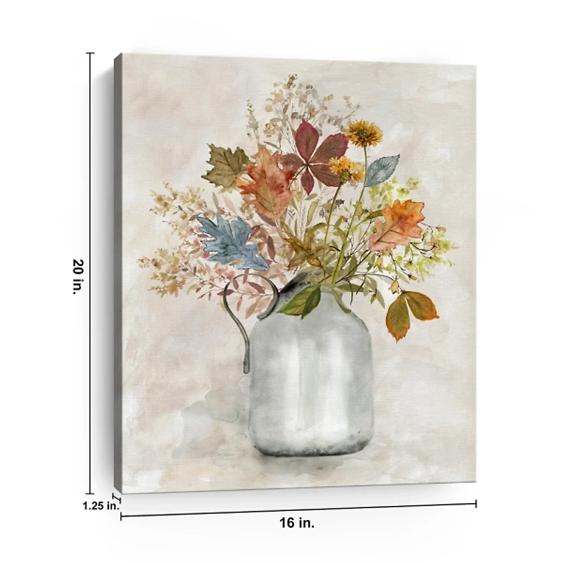 Autumn Bouquet Canvas Art Print, 16x20 in.
