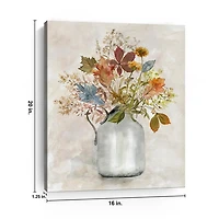 Autumn Bouquet Canvas Art Print, 16x20 in.
