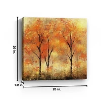 Autumn Trees Canvas Art Print, 20x20 in.