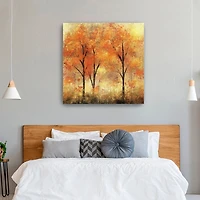 Autumn Trees Canvas Art Print, 40x40 in.