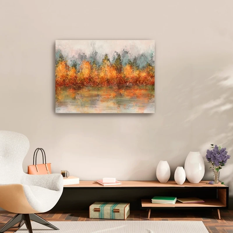 Fall Abstract Canvas Art Print, 32x24 in.