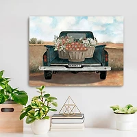 Fall Market Truck Canvas Art Print