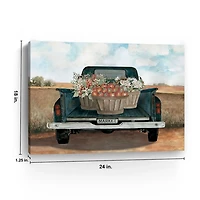 Fall Market Truck Canvas Art Print
