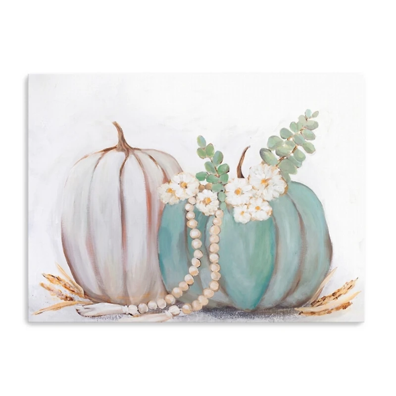 Double Pumpkins Canvas Art Print