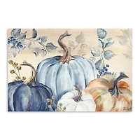 Blue Pumpkins Canvas Art Print