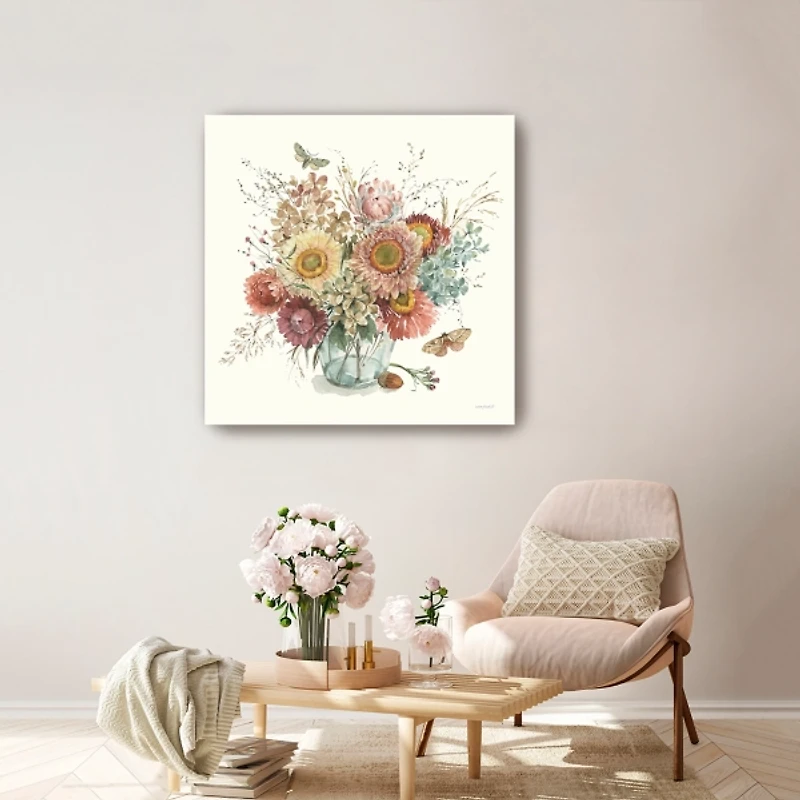 Harvest Bouquet Canvas Art Print, 30x30 in.