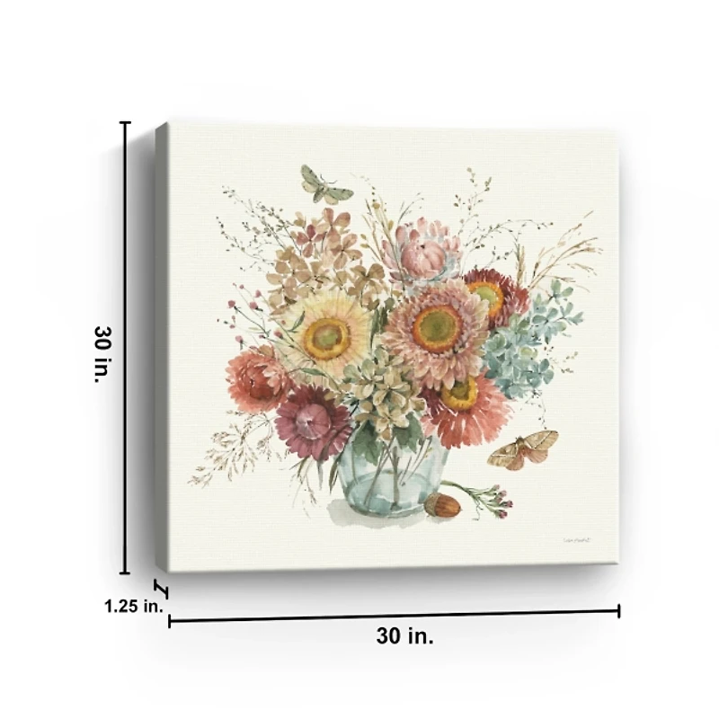 Harvest Bouquet Canvas Art Print, 30x30 in.