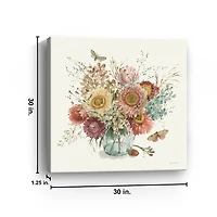 Harvest Bouquet Canvas Art Print, 30x30 in.