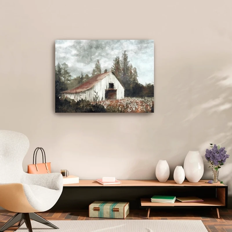 Neutral Barn Canvas Art Print, 32x24 in.
