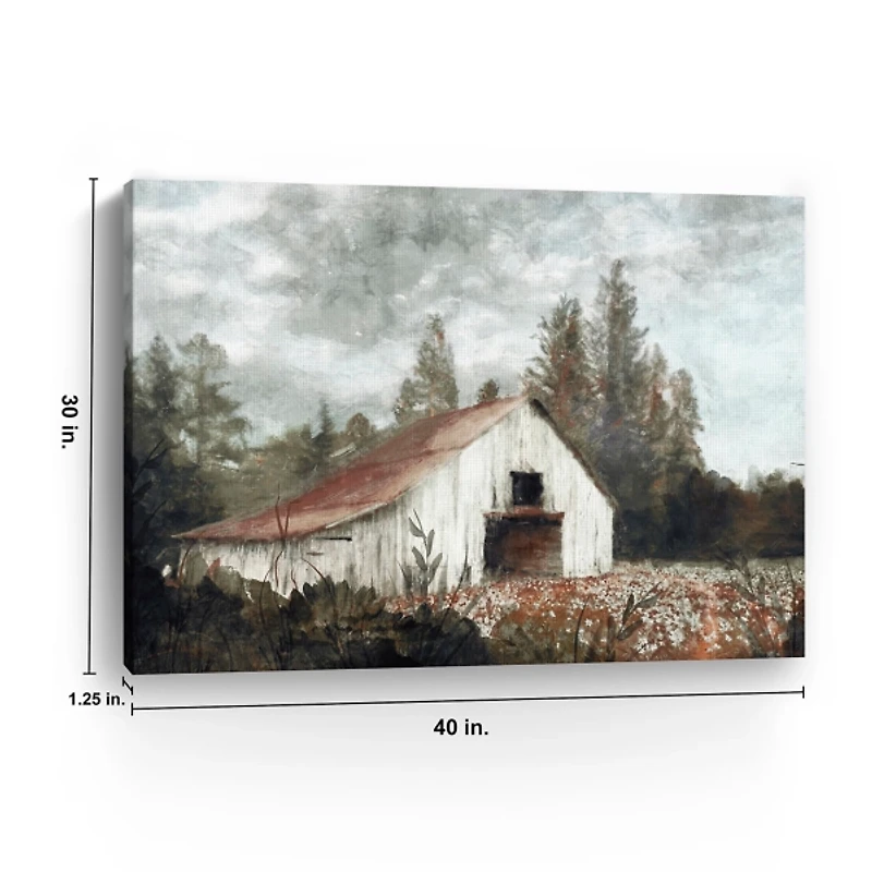 Neutral Barn Canvas Art Print, 40x30 in.