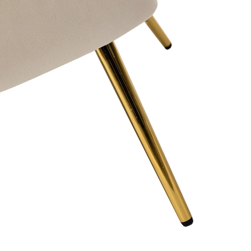 Tan Donata Velvet Tufted Loveseat