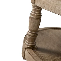 Round Blue Cepheus Tufted Ottoman