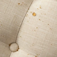 Round Tan Cepheus Tufted Ottoman