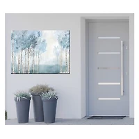 Silent Blue Landscape Outdoor Canvas Art Print