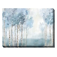 Silent Blue Landscape Outdoor Canvas Art Print