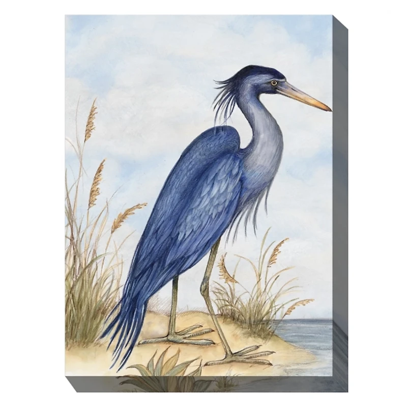 Great Blue Heron Outdoor Canvas Art Print