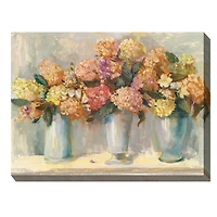 Spiced Hydrangeas Outdoor Canvas Art Print
